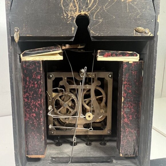 American Cuckoo Clock Co. Mission Style Cuckoo Clock. Very Rare. - Picture 10 of 15